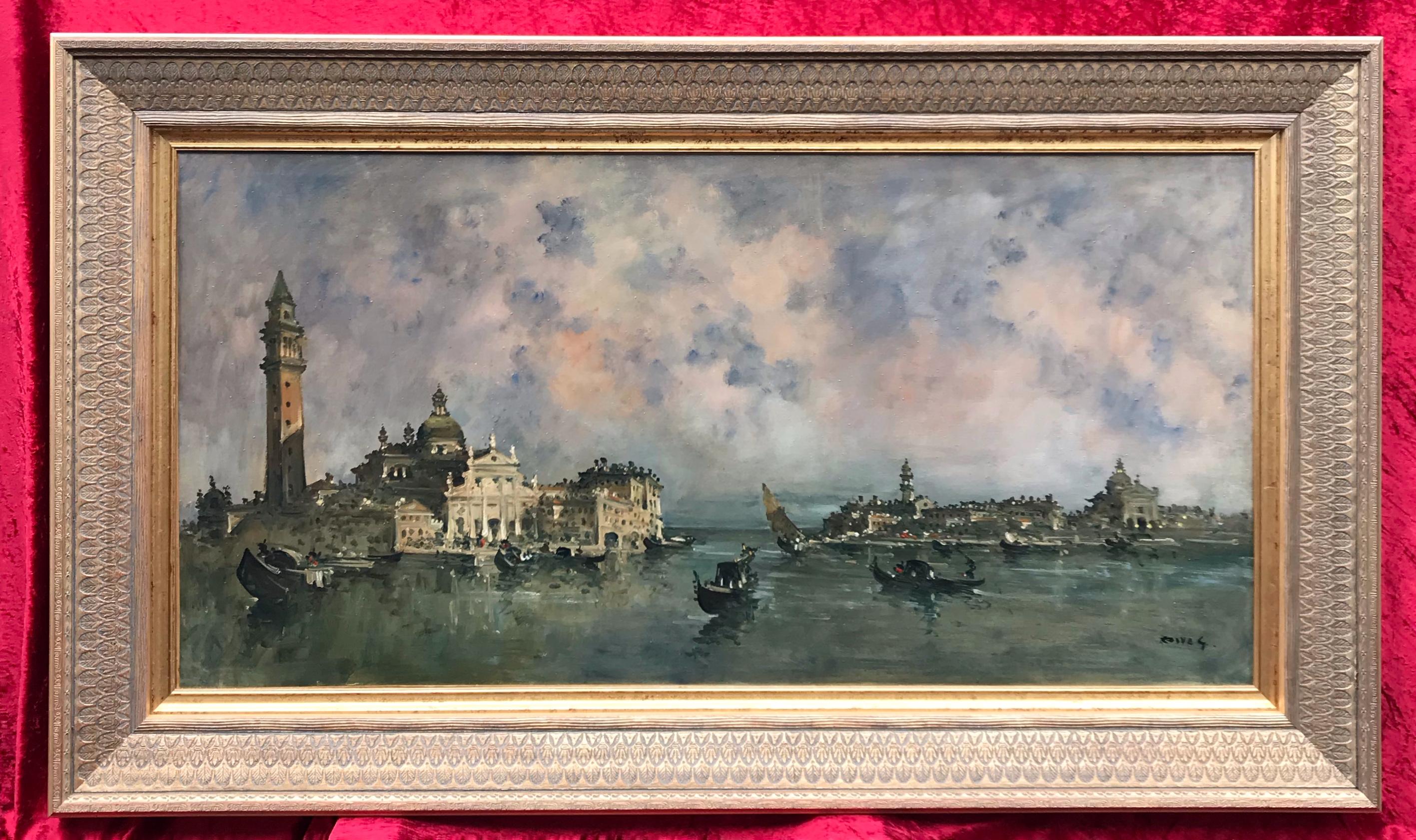 Landscape Painting de RIVA Giovani - San Giorgio - Venecia