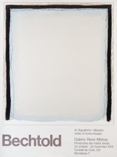 Original-Vintage-Ausstellungsplakat von Bechtold