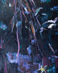 ' Night Scene '  oil on canvas 