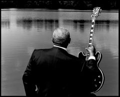 Portrait of BB KING - signed Limited Edition Oversize print