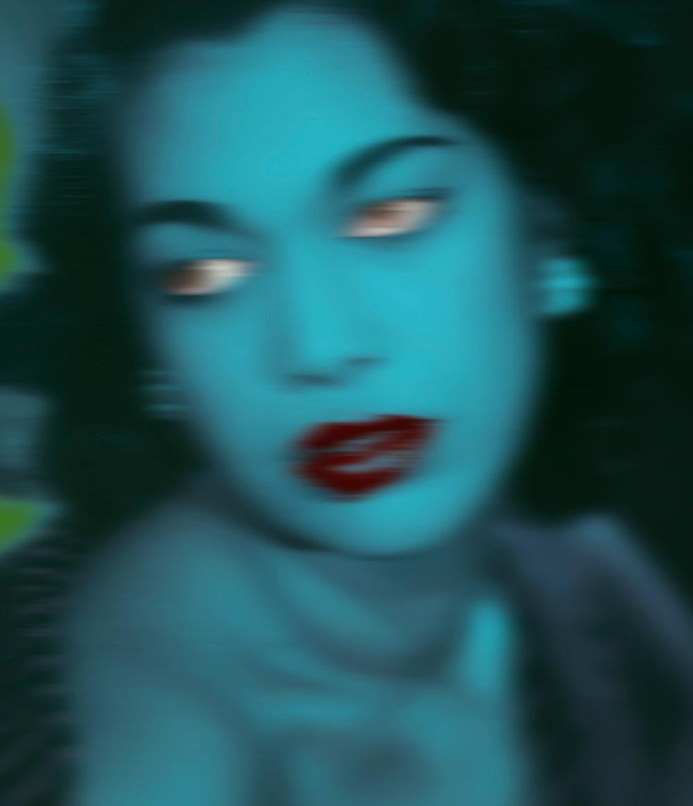 Blue Girl  - Oversize limited edition - Pop Art  - Photograph by Unknown