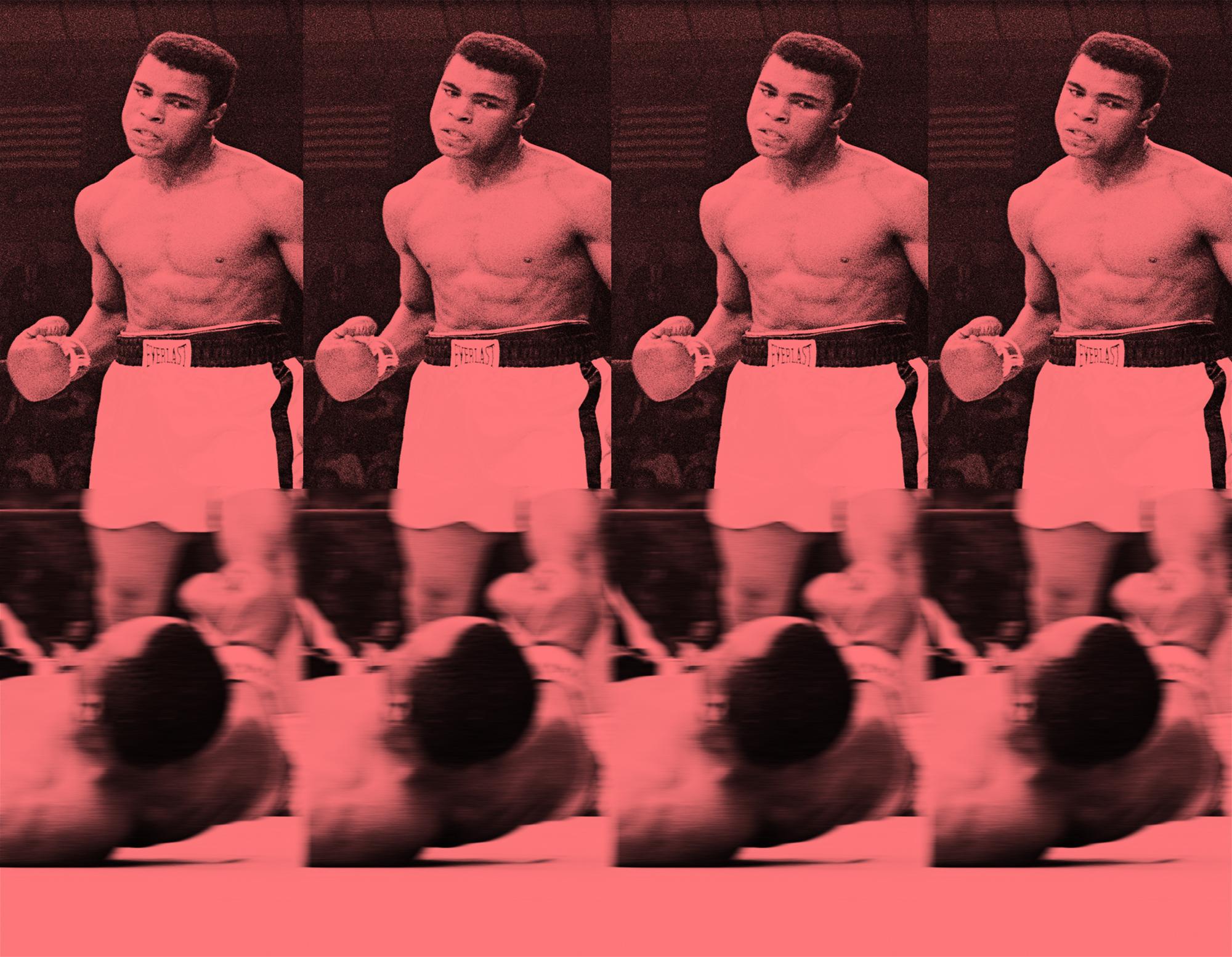 Unknown Color Photograph - Army Of Me II - Oversize signed limited edition - Pop Art - Muhammad Ali