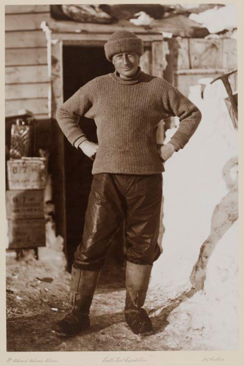 Herbert Ponting Black and White Photograph - Dr. Edward Adrian Wilson (1910-13)