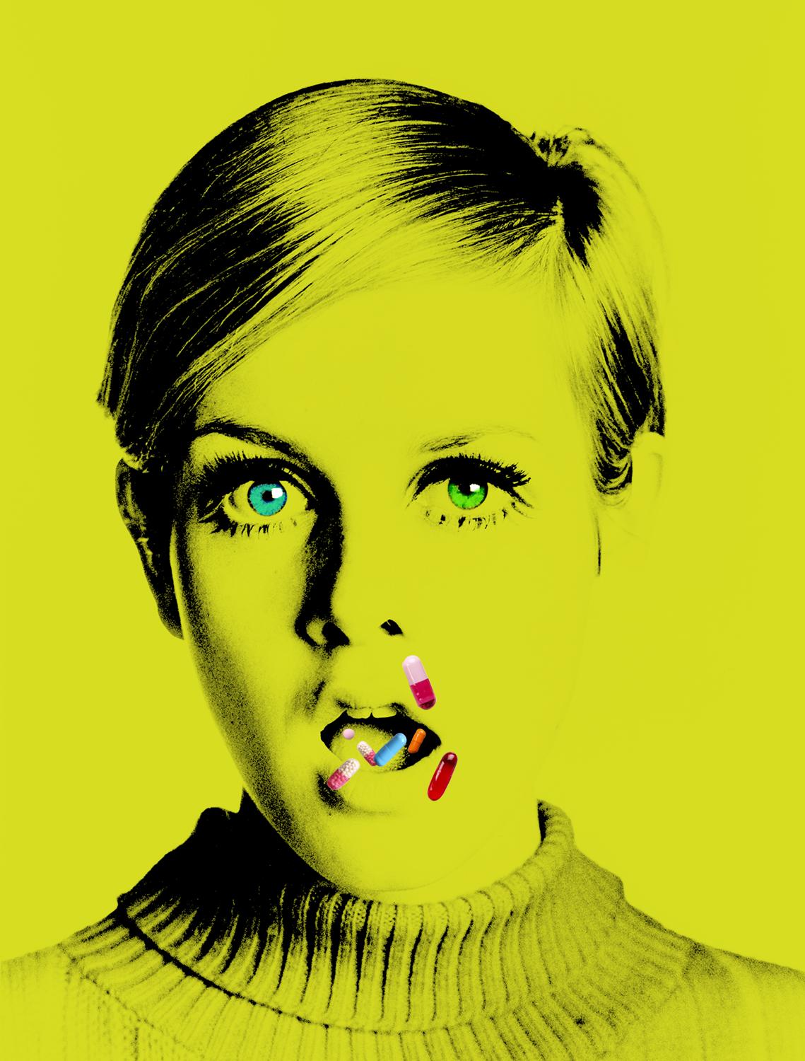 BATIK Portrait Print - The Drugs Don't Work I - Oversize signed limited edition - Pop Art - Twiggy