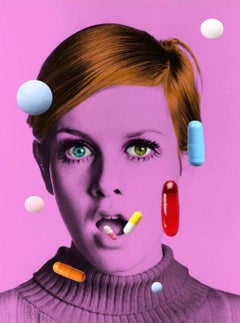 The Drugs Don't Work II  - Oversize signed limited edition - Pop Art - Twiggy