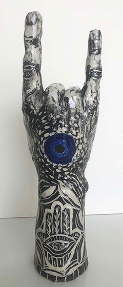 Horns Of The Bull, Carved Porcelain Sculpture