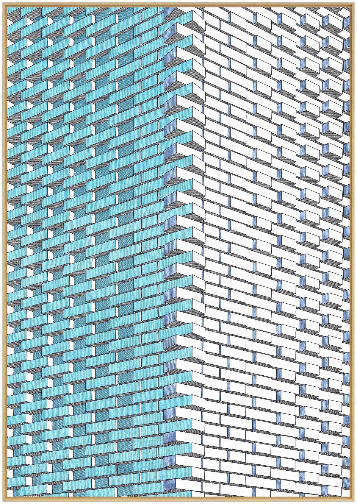 Aparejo #2. Gliceé Abstraktes Gemälde auf Leinwand – Art von Rodrigo Spinel 