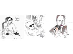 Triptych From The Love of Andy series. Drawings