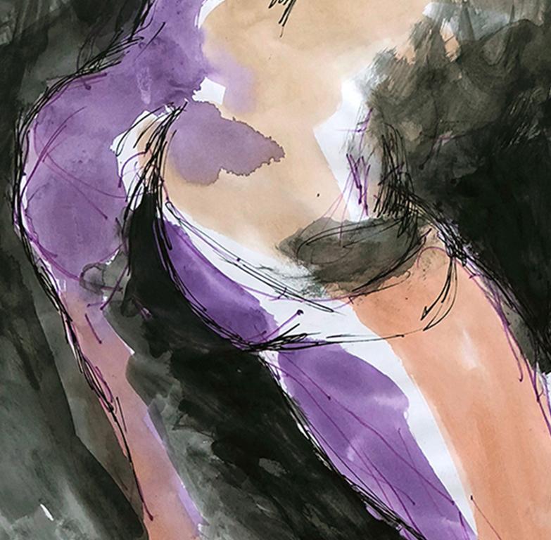 Duchándome, by Celso Castro 
From the Duchándome Series
Watercolor, ink, and pastel archival paper. NUDES 2D
Individual size: 19.5 in. H x 13.75 in. W

2018

Drawing on paper is his basic work tool,  some are sketches of his surviving works, and