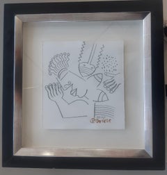 Untitled, by Clemens Briels Pencil on paper, framed