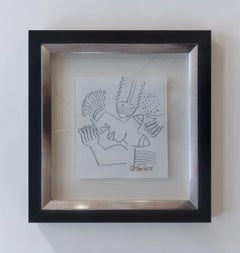 Senza titolo, di Clemens Briels Matita su carta, incorniciata