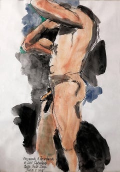 From the Duchándome, Nudes Series. Set of 4 Watercolors on archival paper