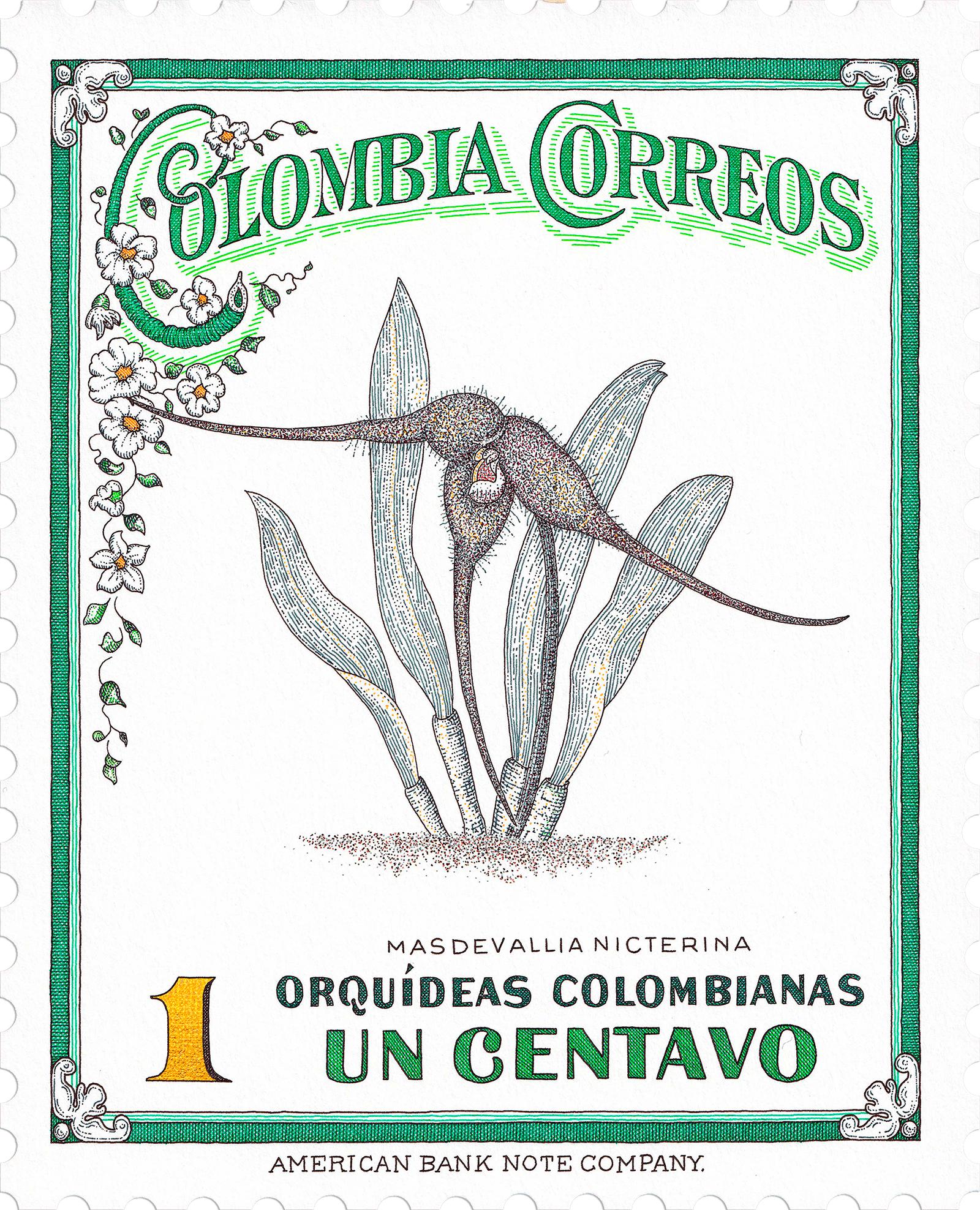 Satz von 6 Orquídeas (gerahmt), 2022 von Rodrigo Spinel 
Aus der Reihe 