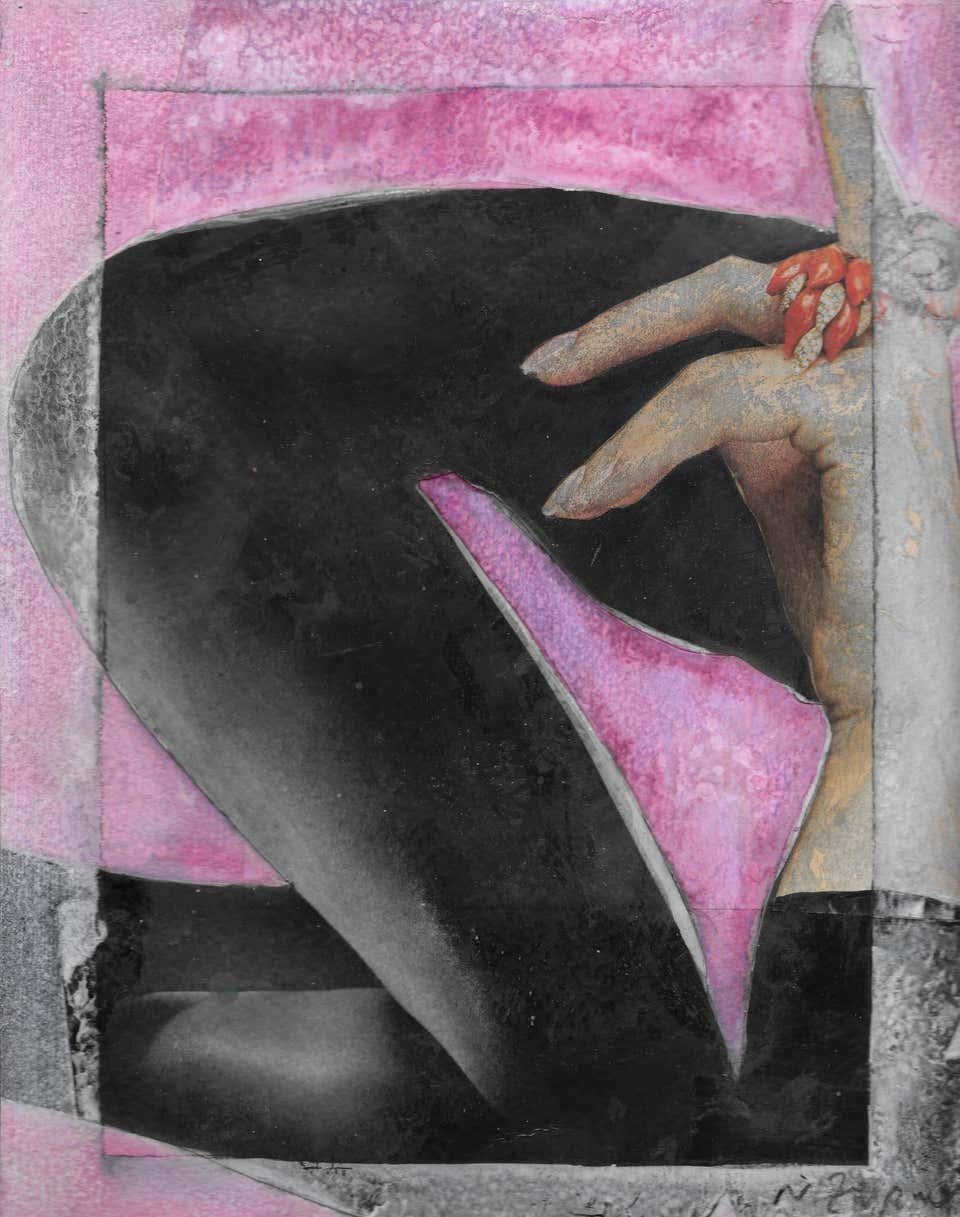 Agáchese, #2264, Homenaje a Horst P. Horst, Técnica mixta Collage sobre papel.