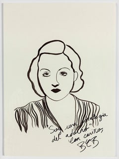Tallulah Bankhead. Drawing From The Dis-enchanted series 