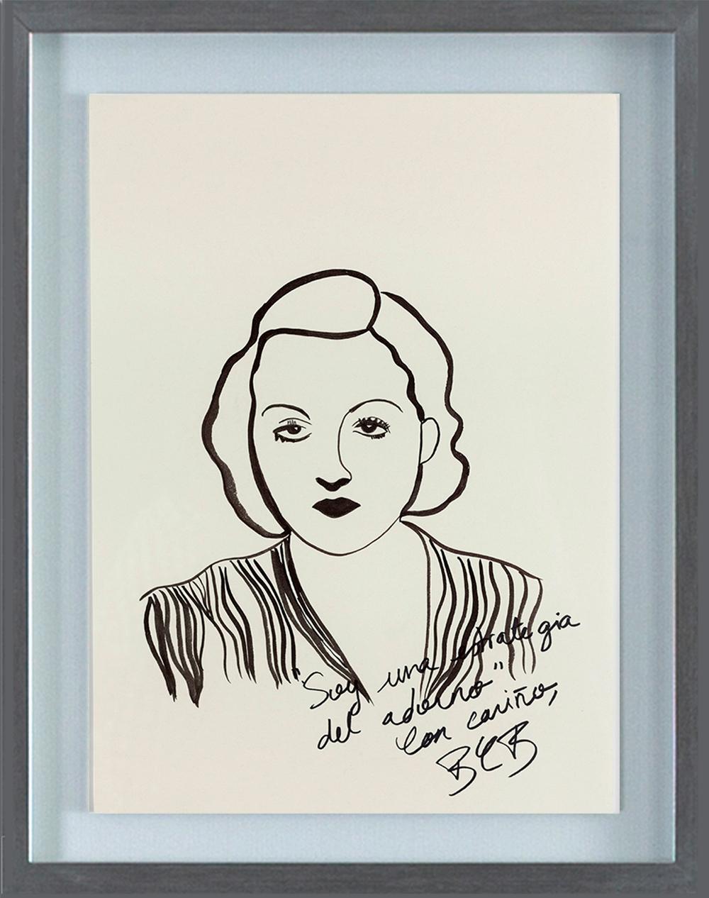 Tallulah Bankhead. Drawing From The Dis-enchanted series  - Art by Paloma Castello