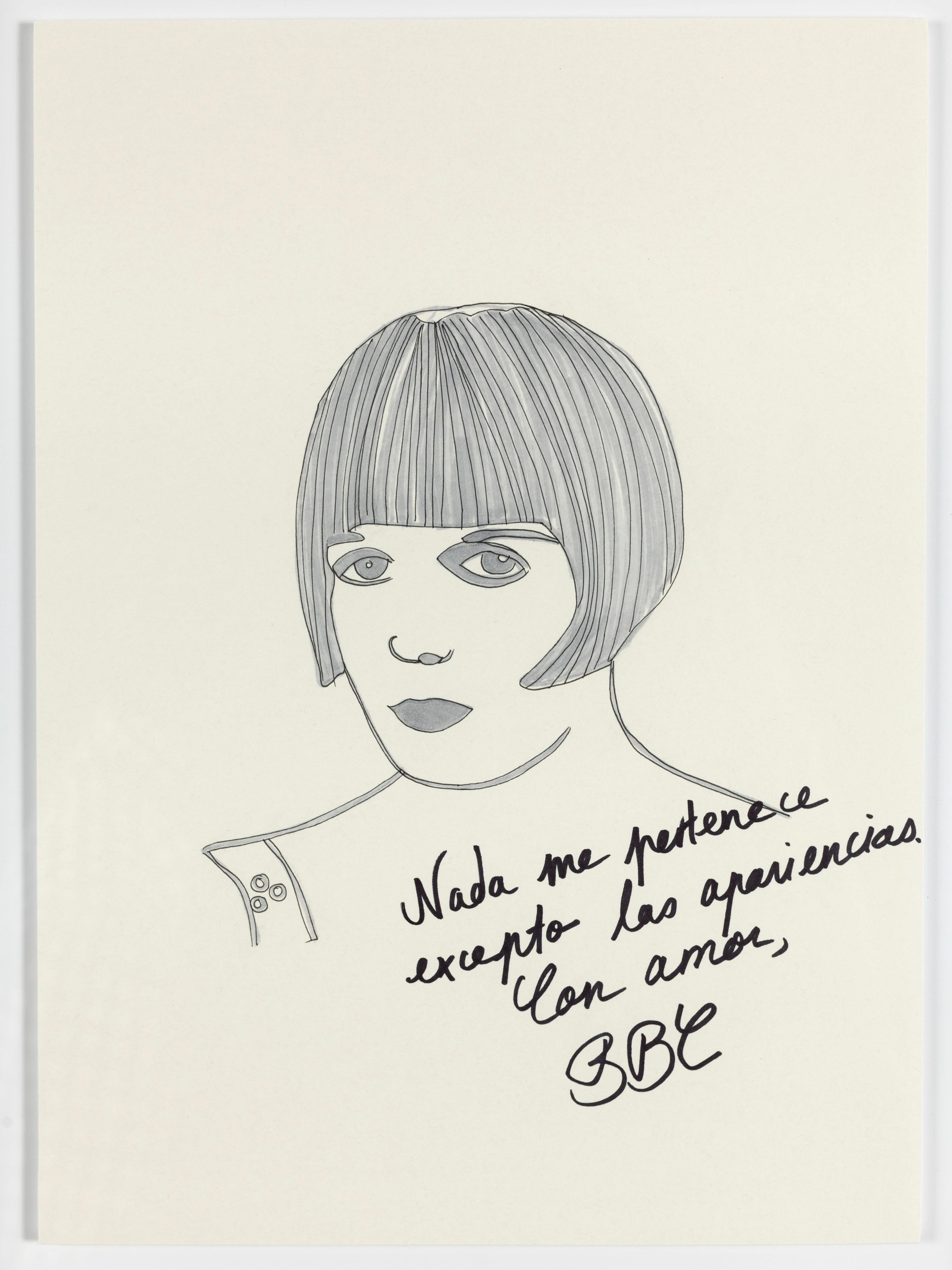Paloma Castello Portrait - Louise Brooks. Drawing From The Dis-enchanted series 
