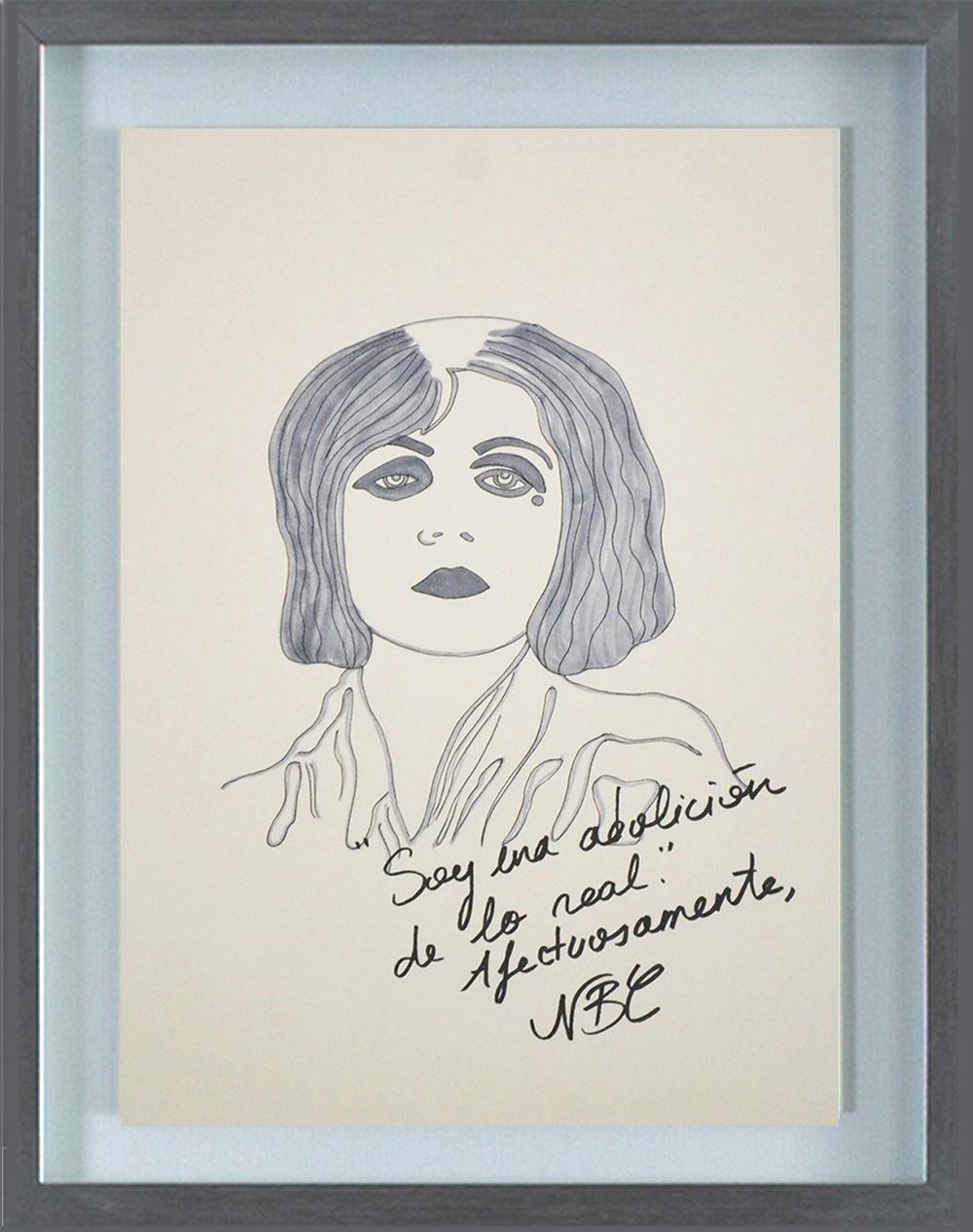 Pola Negri. Drawing From The Dis-enchanted series  - Art by Paloma Castello