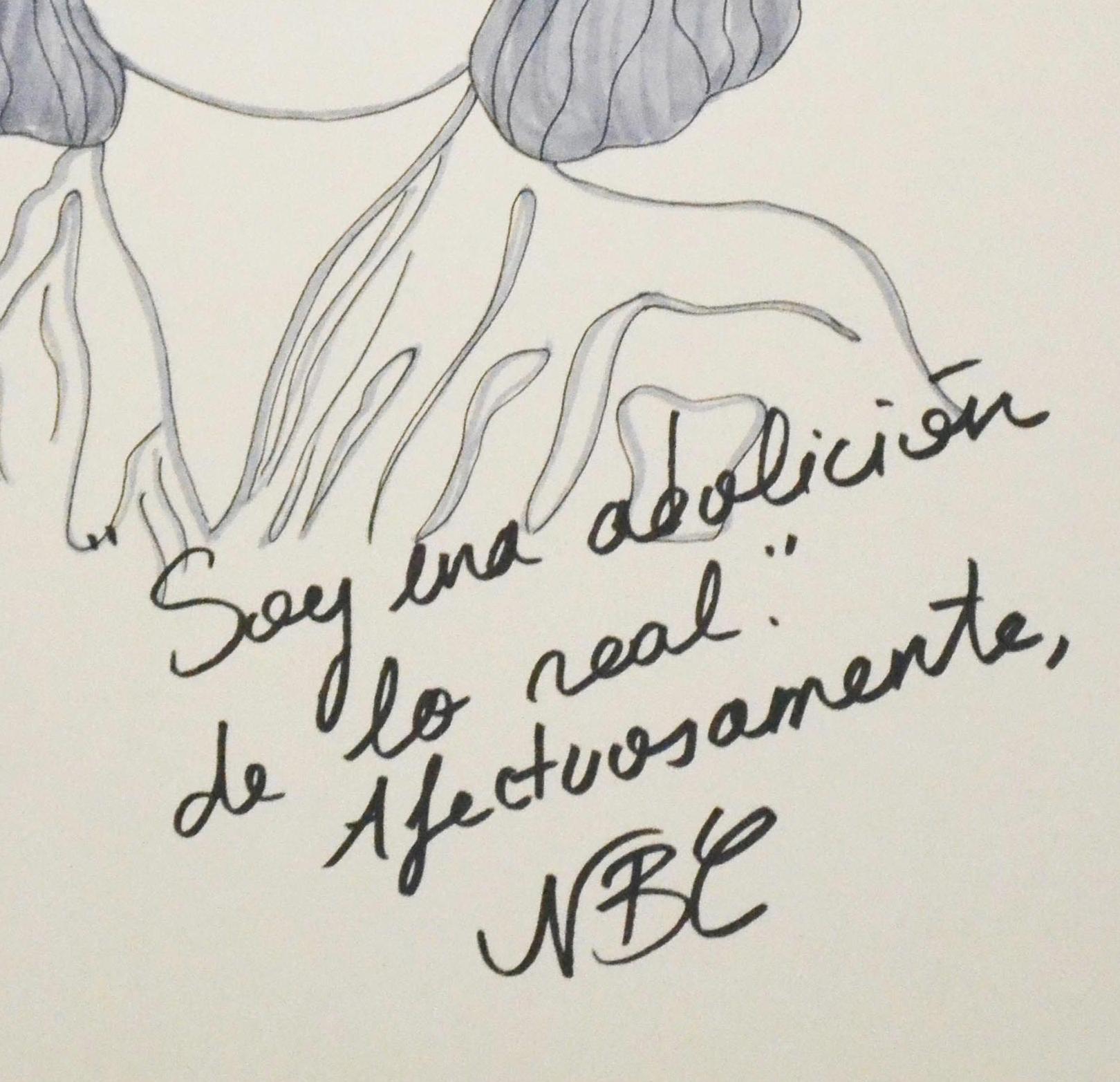 Pola Negri. Zeichnung aus der Serie „ Dis-enchanted“  (Beige), Portrait, von Paloma Castello