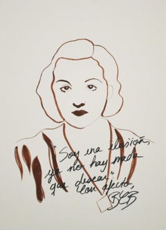 Talluah Bankhead 3. Dibujo de la serie Desencantados