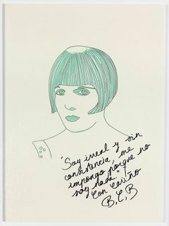Used Louise Brooks 2. Drawing From The Dis-enchanted series.