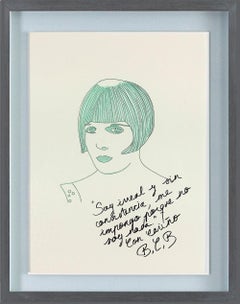 Louise Brooks 2. Drawing From The Dis-enchanted series.