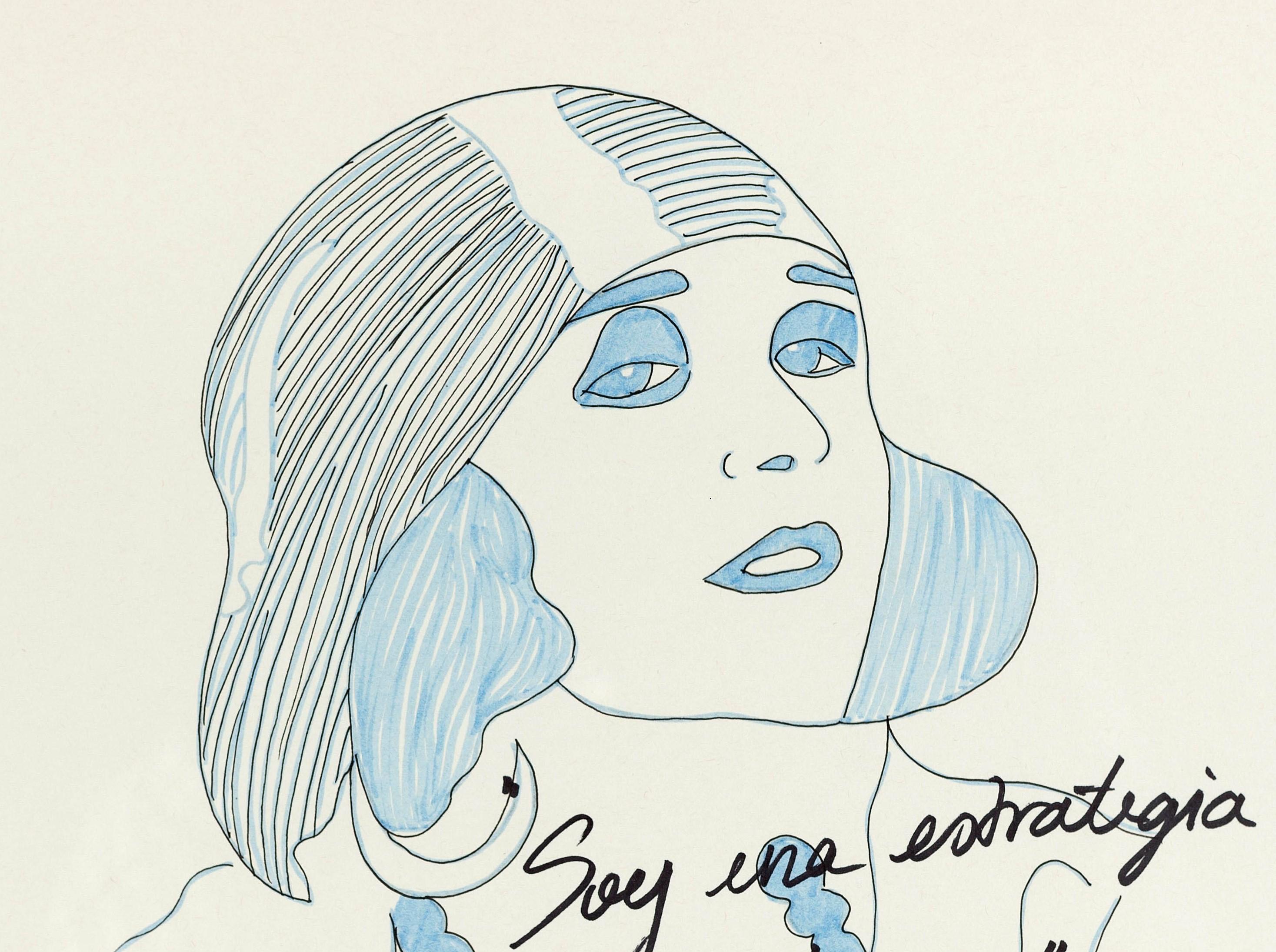 Pola Negri I. Zeichnung aus der Serie The Dis-enchanted. – Art von Paloma Castello