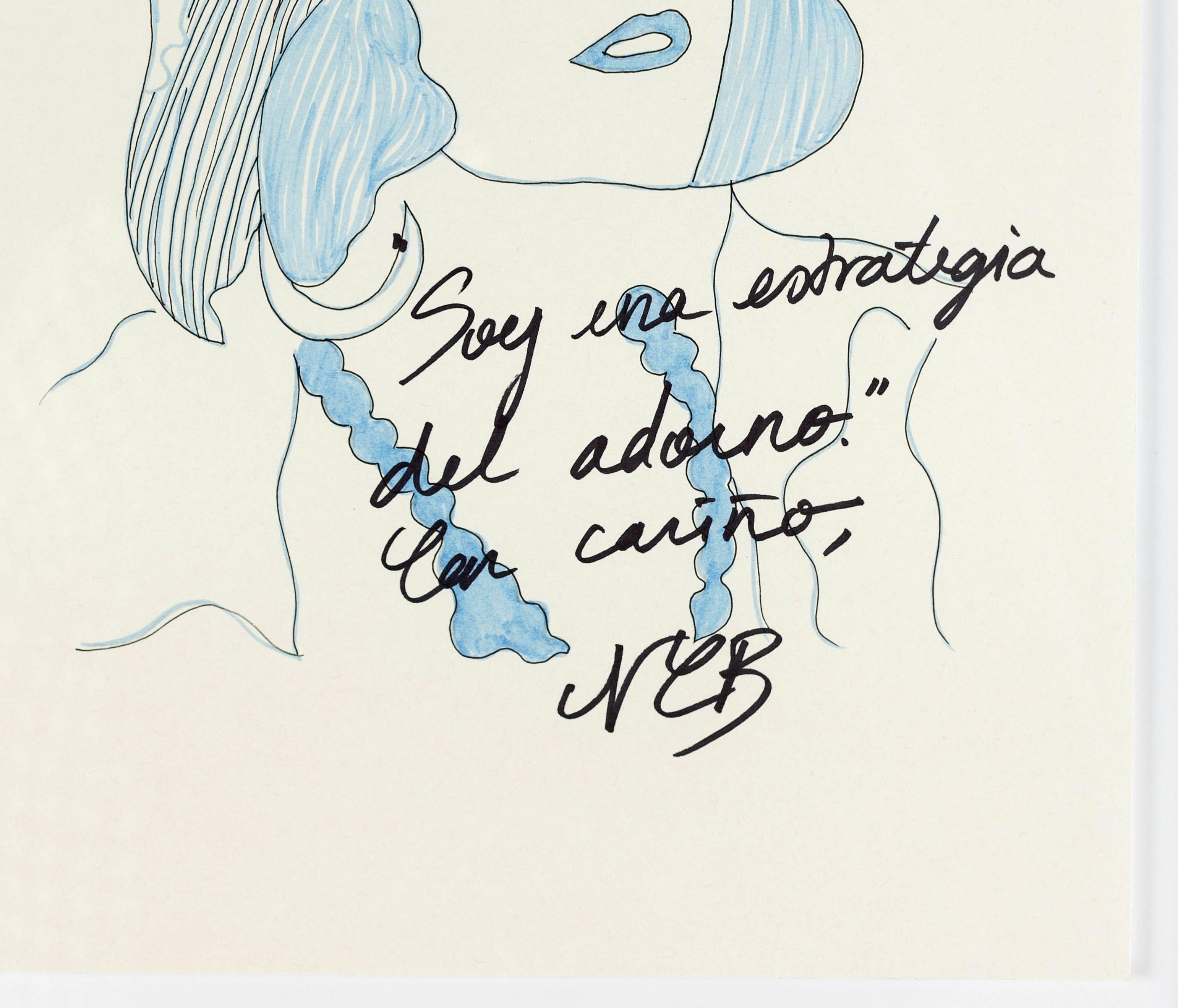 Pola Negri I. Zeichnung aus der Serie The Dis-enchanted. (Zeitgenössisch), Art, von Paloma Castello
