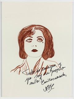 Pola Negri II.  Dibujo de la serie Desencantados.
