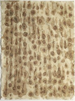 Dénombrablement infini. Peinture abstraite en techniques mixtes sur papier Awagami