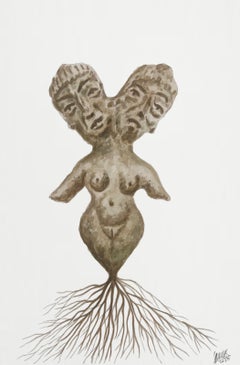 Doble Standard 3. Aus der Serie Doble Standard Series. Aquarellmalerei