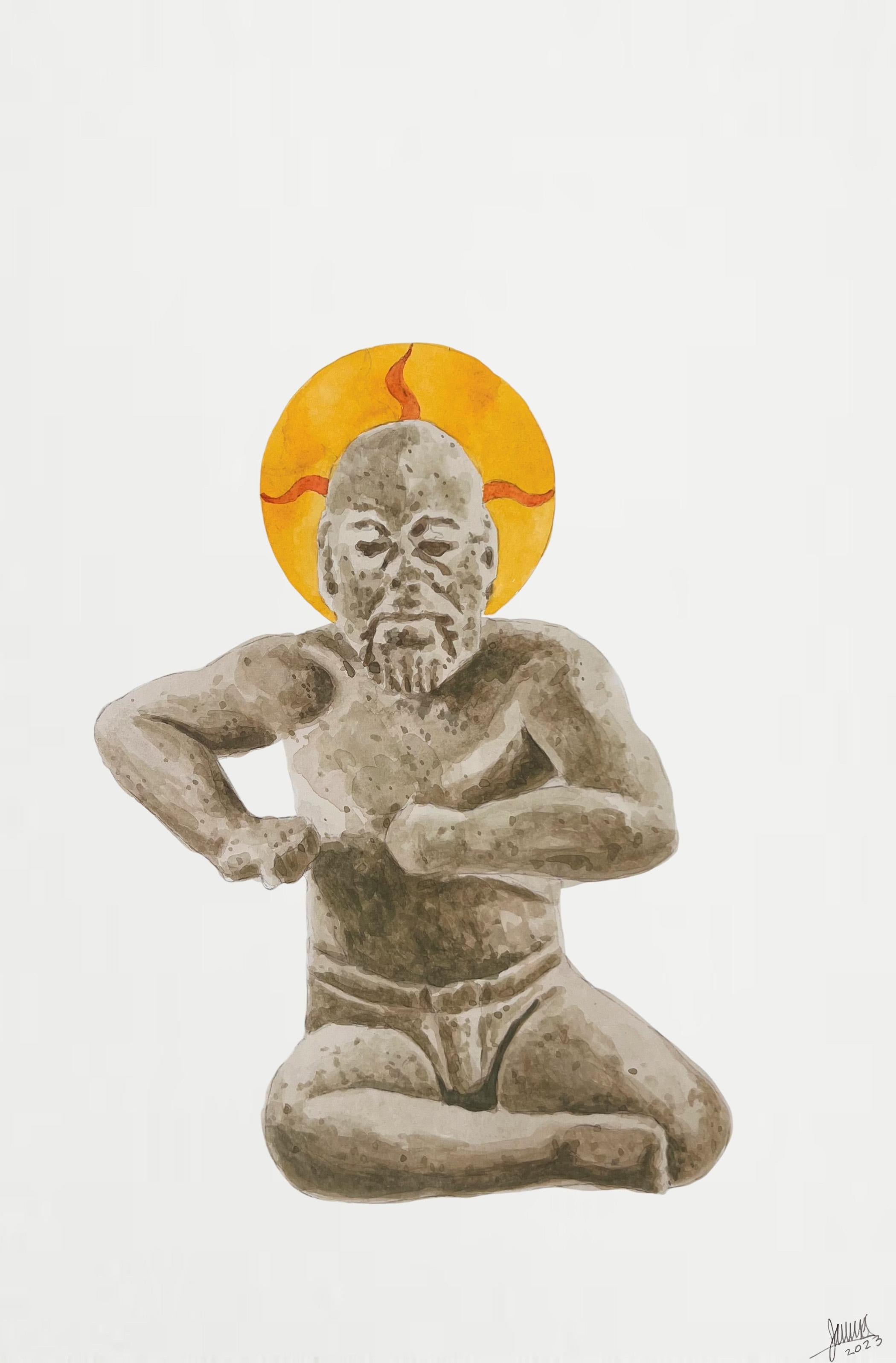 Doble Standard 5. Aus der Serie Doble Standard Series. Aquarellmalerei