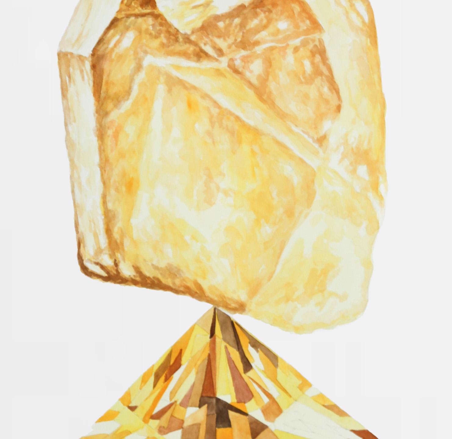 La memoria de narciso 5. Die Erinnerung an Narzissen-Serie   Aquarell  Malerei (Abstrakt), Art, von James Bonachea Guerra