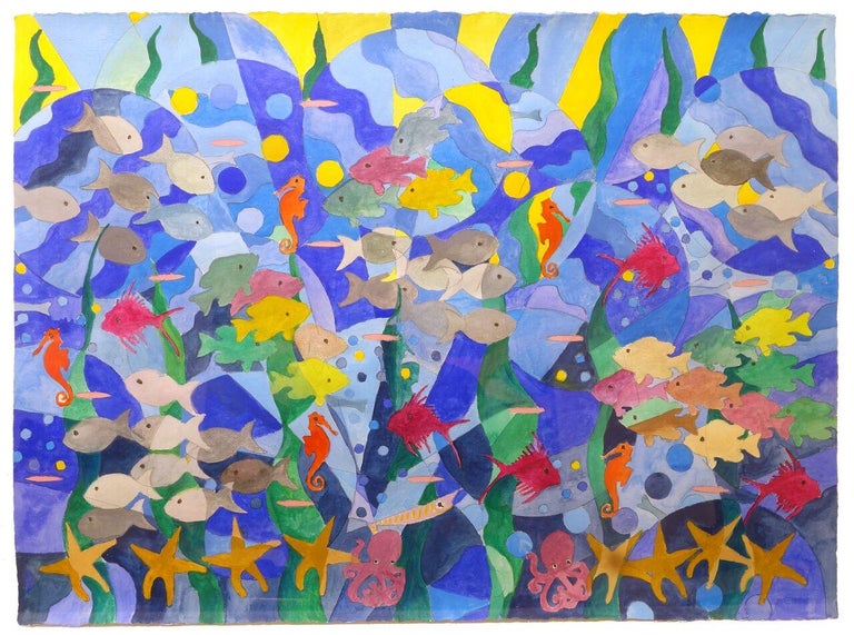 Charlie Scheips Aquarium. Painting From the Invention series. For