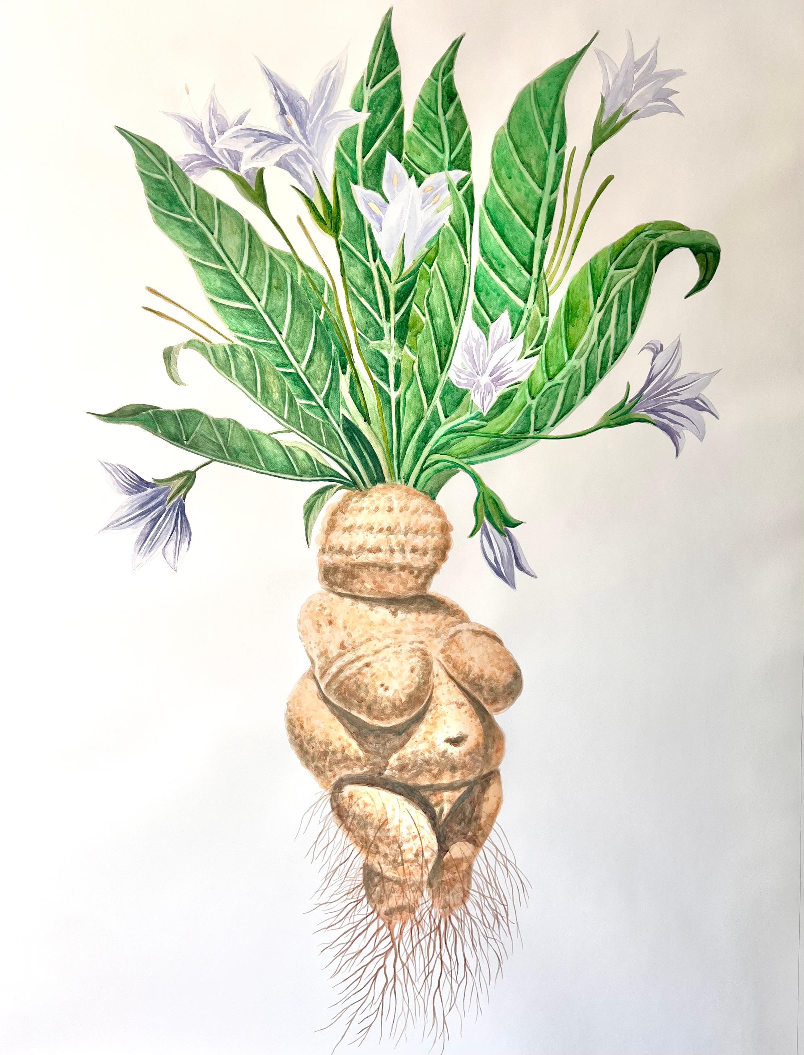 MANDRAGORA. From The Series Doble Standard Series. Watercolor Painting