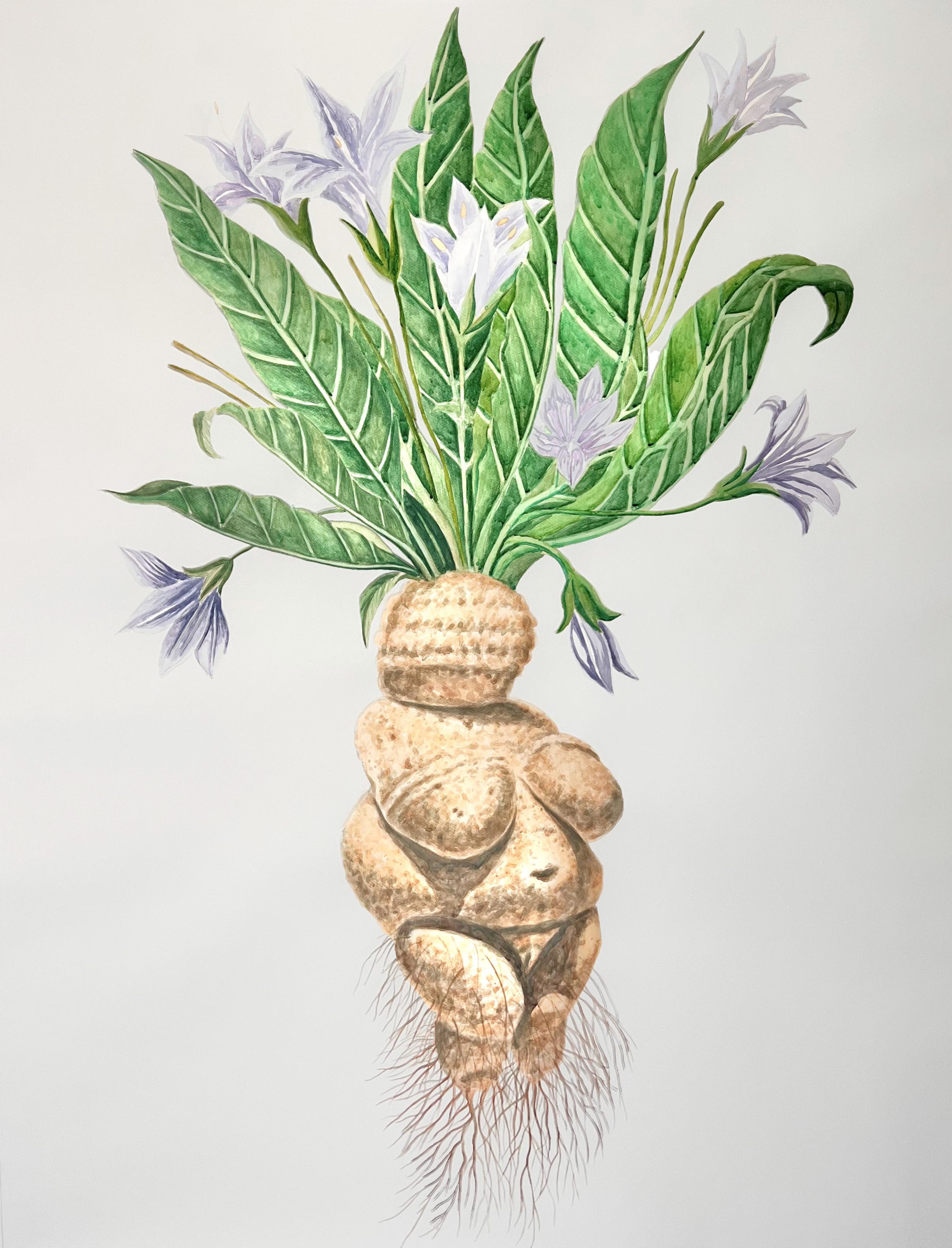 MANDRAGORA. Aus der Serie Doble Standard Series. Aquarellmalerei