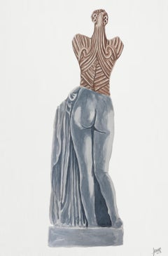 Double Standard 10. From The Doble Standard Series. Watercolor Painting