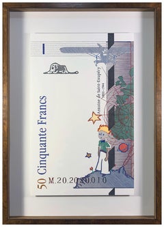  50 Francos Anverso Izquierdo, Stamp. The Little Prince. Drawing