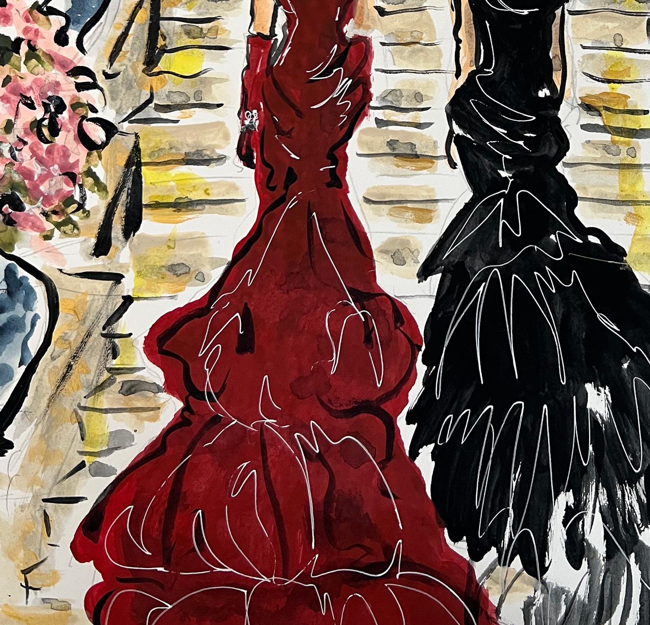 The Museum Gala, by Manuel Santelices
Ink, watercolor and gouache on paper
Image size: 12 in. H x 9 in. W 
Unframed
2023

The worlds of fashion, society, and pop culture are explored through the illustrations of Manuel Santelices, a Chilean artist
