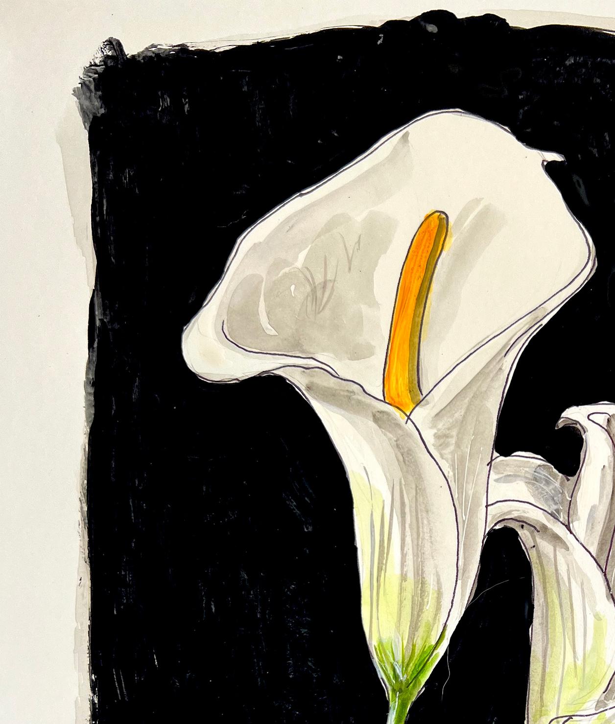 Cala Lily, by Manuel Santelices
Ink, watercolor, and gouache on paper
Image size: 14 in. H x 11 in. W 
Unframed
2023

The worlds of fashion, society, and pop culture are explored through the illustrations of Manuel Santelices, a Chilean artist and