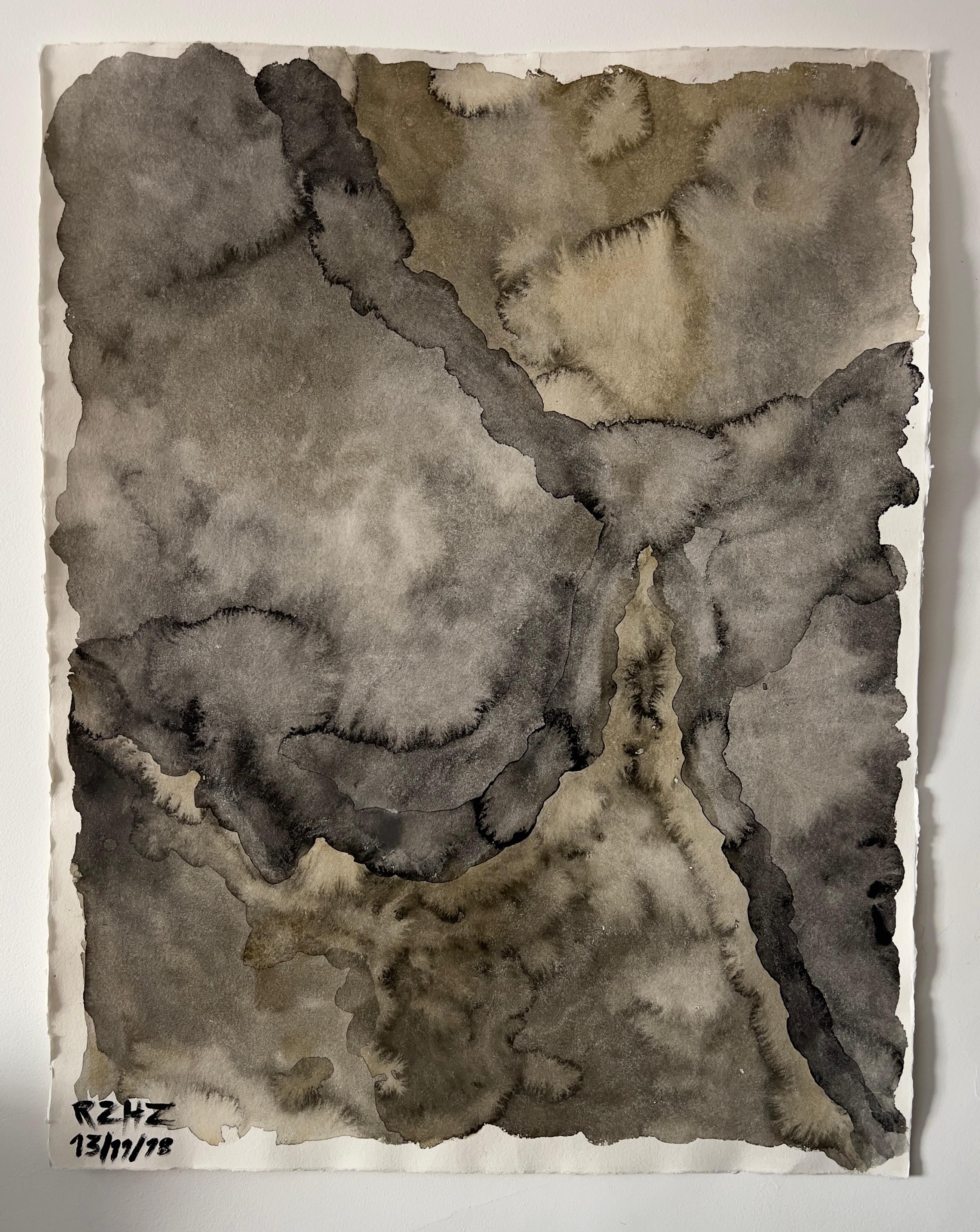 Rodrigo Zuliani Hauck Zampol Abstract Drawing -   No title 1, Watercolor on Hahnemuhle paper
