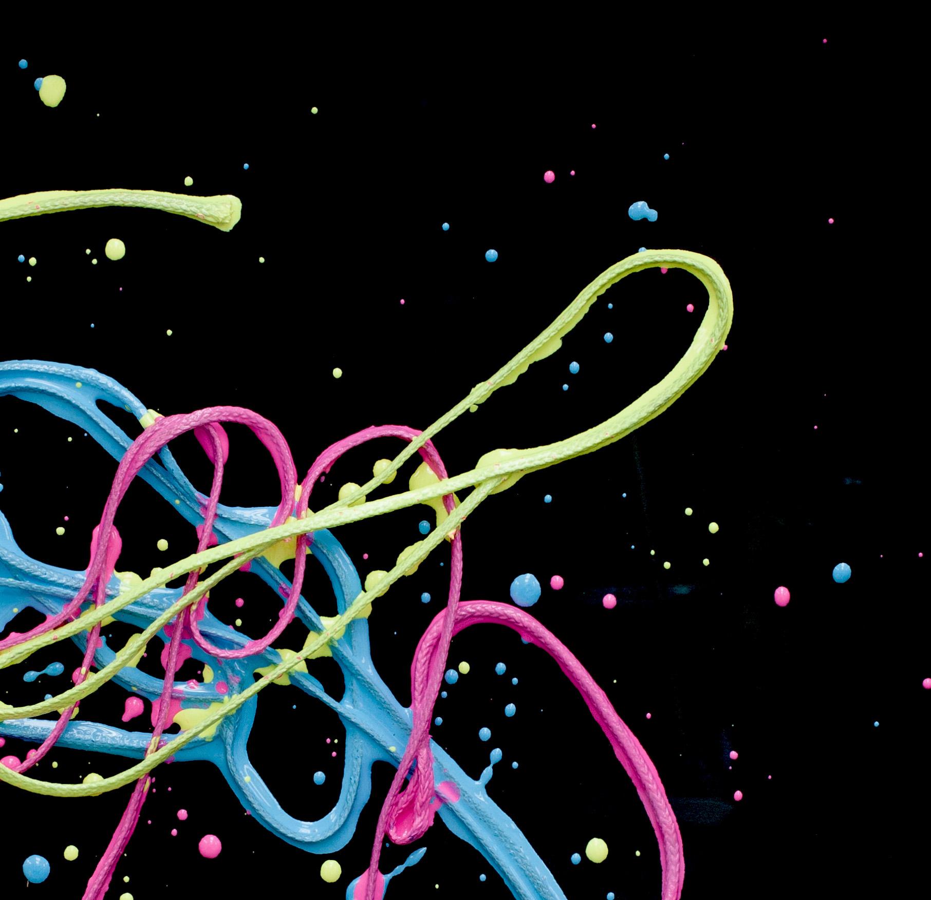 Neon I, Disegno lineare. Opere astratte su carta - Art Astratto di Clemens Wolf