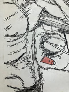 The Old Man from the last Expo. Crayon pencil on archival paper