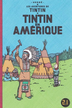 2,1 MIO. TINTIN AUF AMERIKANISCHEM BODEN. Zeichnung auf Papier
