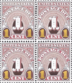 1 M 1 CENT POSTAGE DUE. Dessin sur papier