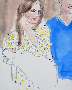 Birth of Prince George, Portrait Painting, Watercolor on Paper