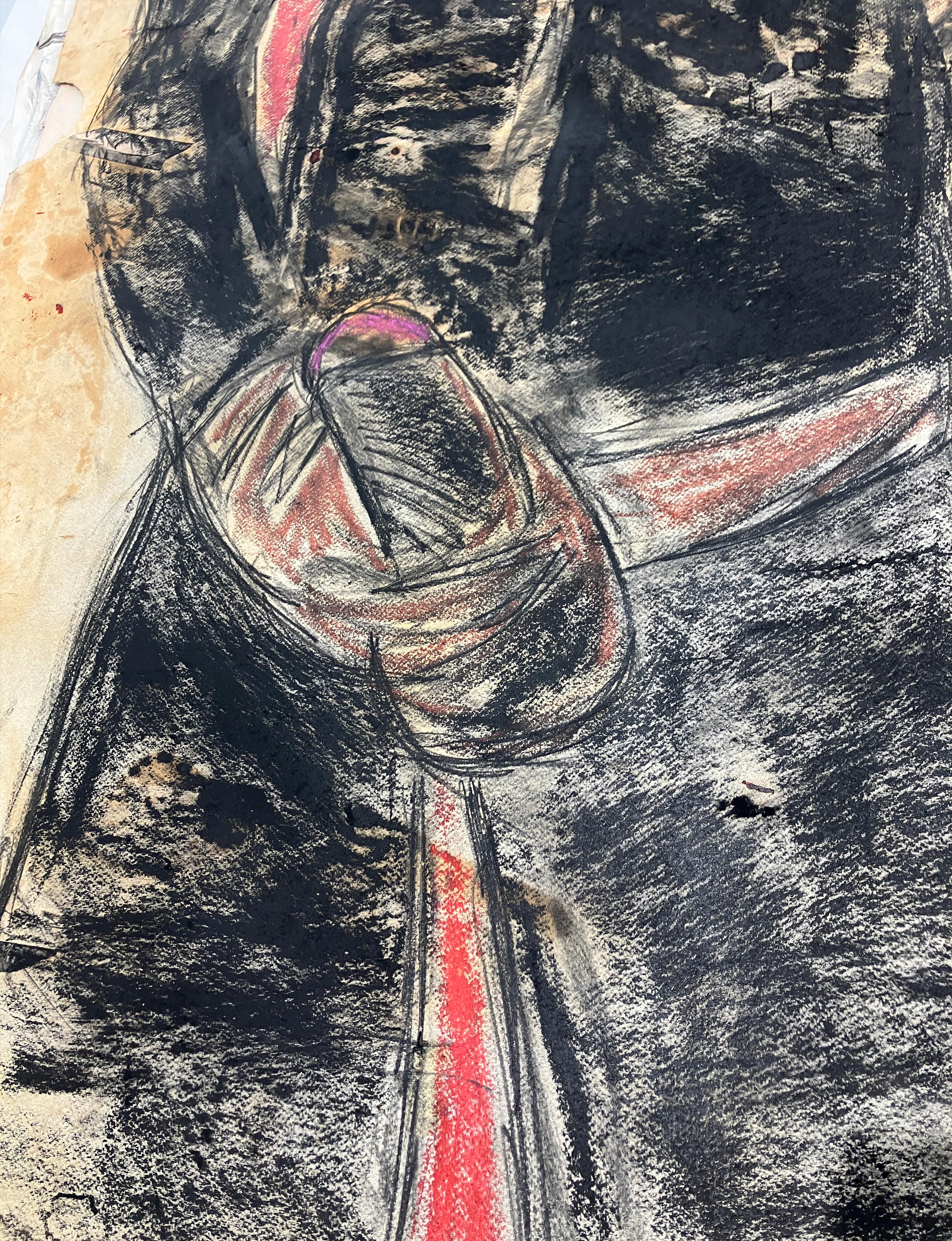 Jose antonio, Martes 7 de julio 2016,  von Celso Castro
Pastellkreide auf Archivpapier
Bildgröße: 60 H. x 38 H. W 
Ungerahmt

Auf der Rückseite des Bildes:
Zusammenfassung, 1986
Bleistift und Pastell auf Archivpapier
Ungerahmt
____________
Die Werke