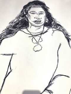 Untitled Women and man. Pencil on archival paper
