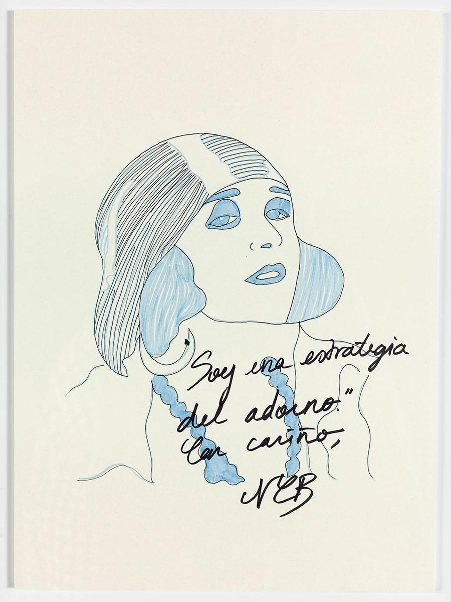 Poli Negri III, Trittico Poli Negri e Louise Brooks, 2016
Dalla serie The Dis-enchanted
Inchiostro su carta 
Dimensioni complessive del telaio: 20 pollici. H. H. x 48 poll. L x 1 in P
Dimensione individuale: 
Dimensioni dell'immagine: 16,5 pollici.
