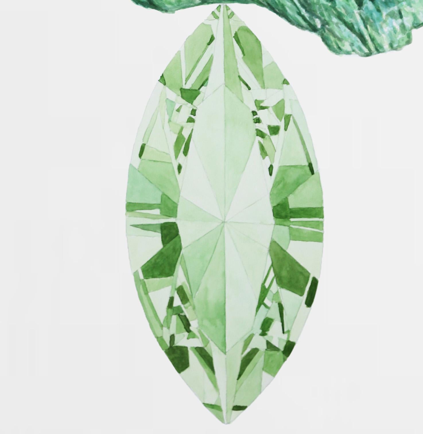 This series of works stems from the reflection on the value attributed to objects (metals and precious stones), established culturally and historically by society. By means of the two-dimensional representation where the artist creates a series of